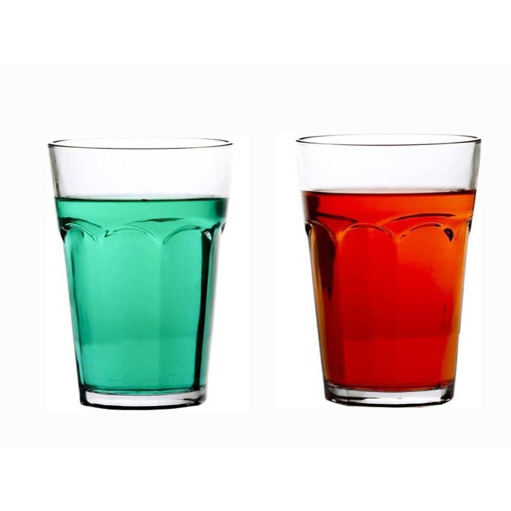 Somil Clear Elegance: Timeless Glass Designs for Every Occasion, 300 ml, Capacity, Pack of 2, Size: 14 X 7.5 X 7.5 Cm