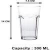 Somil Clear Elegance: Timeless Glass Designs for Every Occasion, 300 ml, Capacity, Pack of 2, Size: 14 X 7.5 X 7.5 Cm view 3
