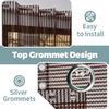 F2L Sheer Curtains 7 Feet Long Door and Window | Net Curtain | Semi Transparent Tissue Screens Parda | Eyelet Ring Parde (4 x 7 feet, Coffee, 1pc Only) view 2