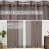 F2L Sheer Curtains 7 Feet Long Door and Window | Net Curtain | Semi Transparent Tissue Screens Parda | Eyelet Ring Parde (4 x 7 feet, Coffee, 1pc Only) view 4