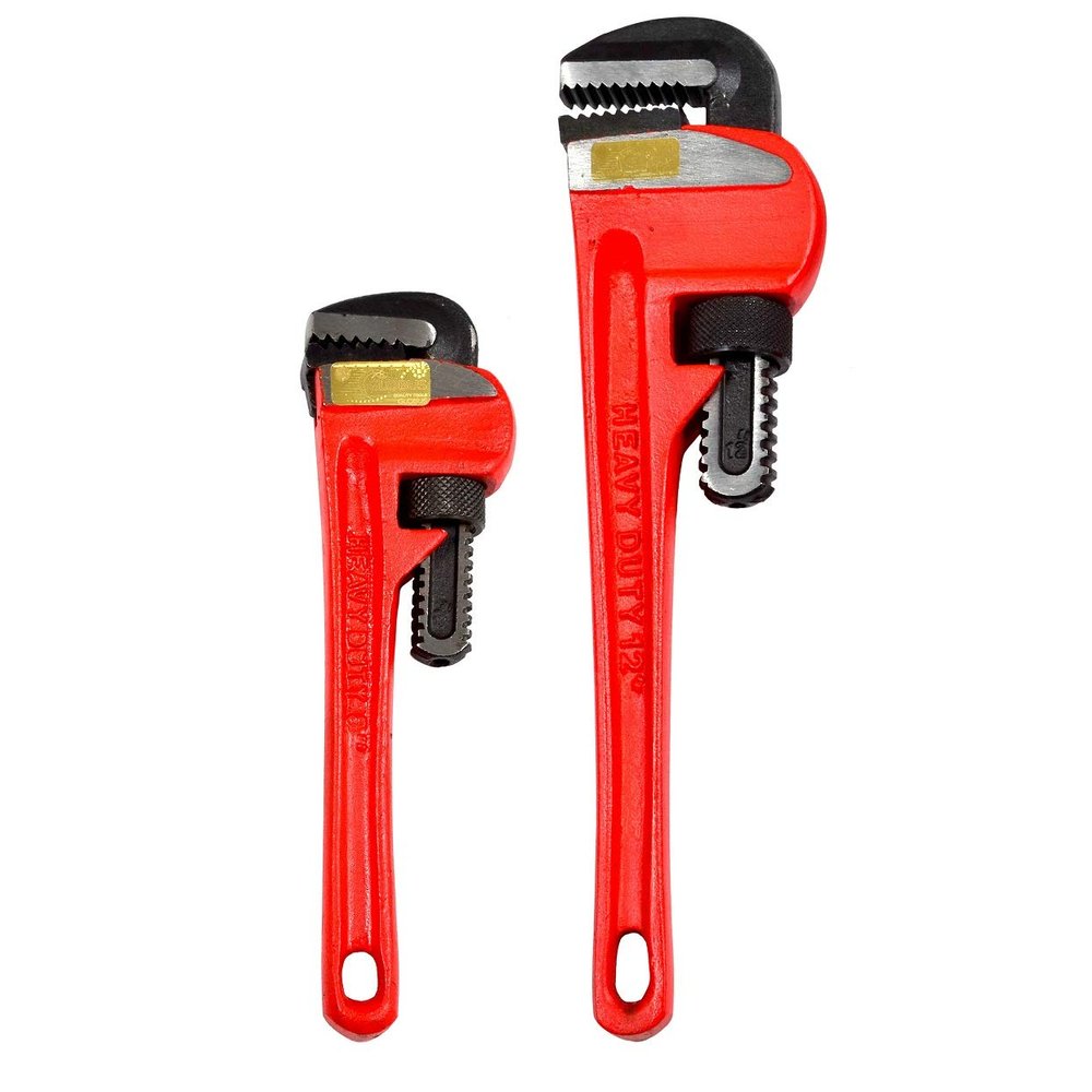 GLOBUS 944 HEAVY DUTY PIPE WRENCH SET/ 2 PCS (PIPE WRENCH 8" AND 10", PACK OF 2)