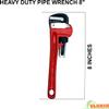 GLOBUS 944 HEAVY DUTY PIPE WRENCH SET/ 2 PCS (PIPE WRENCH 8" AND 10", PACK OF 2) view 3