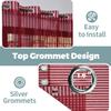 F2L Sheer Curtains 7 Feet Long Door and Window | Net Curtain | Semi Transparent Tissue Screens Parda | Eyelet Ring Parde (4 x 7 feet, Maroon, 1pc Only) view 2