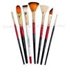 KAMAL Artist Quality Mix Brush Set for Acrylic Painting, Oil Painting (Available in Two Different Colors)(Wooden Handle ,Synthetic Bristles) view 2