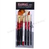 KAMAL Artist Quality Mix Brush Set for Acrylic Painting, Oil Painting (Available in Two Different Colors)(Wooden Handle ,Synthetic Bristles) view 4
