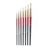 KAMAL Artist Quality Round Paint Brush Set in Hard HOG Hair for Oil Painting, Acrylic Painting, Modern Art, Banner Painting (for Professional Oil/Acrylic Painting Artists only) view 1