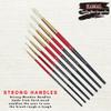 KAMAL Artist Quality Round Paint Brush Set in Hard HOG Hair for Oil Painting, Acrylic Painting, Modern Art, Banner Painting (for Professional Oil/Acrylic Painting Artists only) view 2