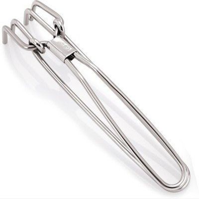 Vrct Stainless Steel Tong/Plain Utility Pakkad Premium Quality/Doctor Pakkad Utensil Holder  20cm