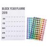 Funpa Wall Calendar 2019 Ultra-Large Creative Annual Calendar Planner Calendar view 1