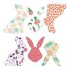Funpa Wall Sticker Removable Lovely Rabbit Pattern Wall Decal Wall Decor for Easter view 1