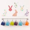 Funpa Wall Sticker Removable Lovely Rabbit Pattern Wall Decal Wall Decor for Easter view 4