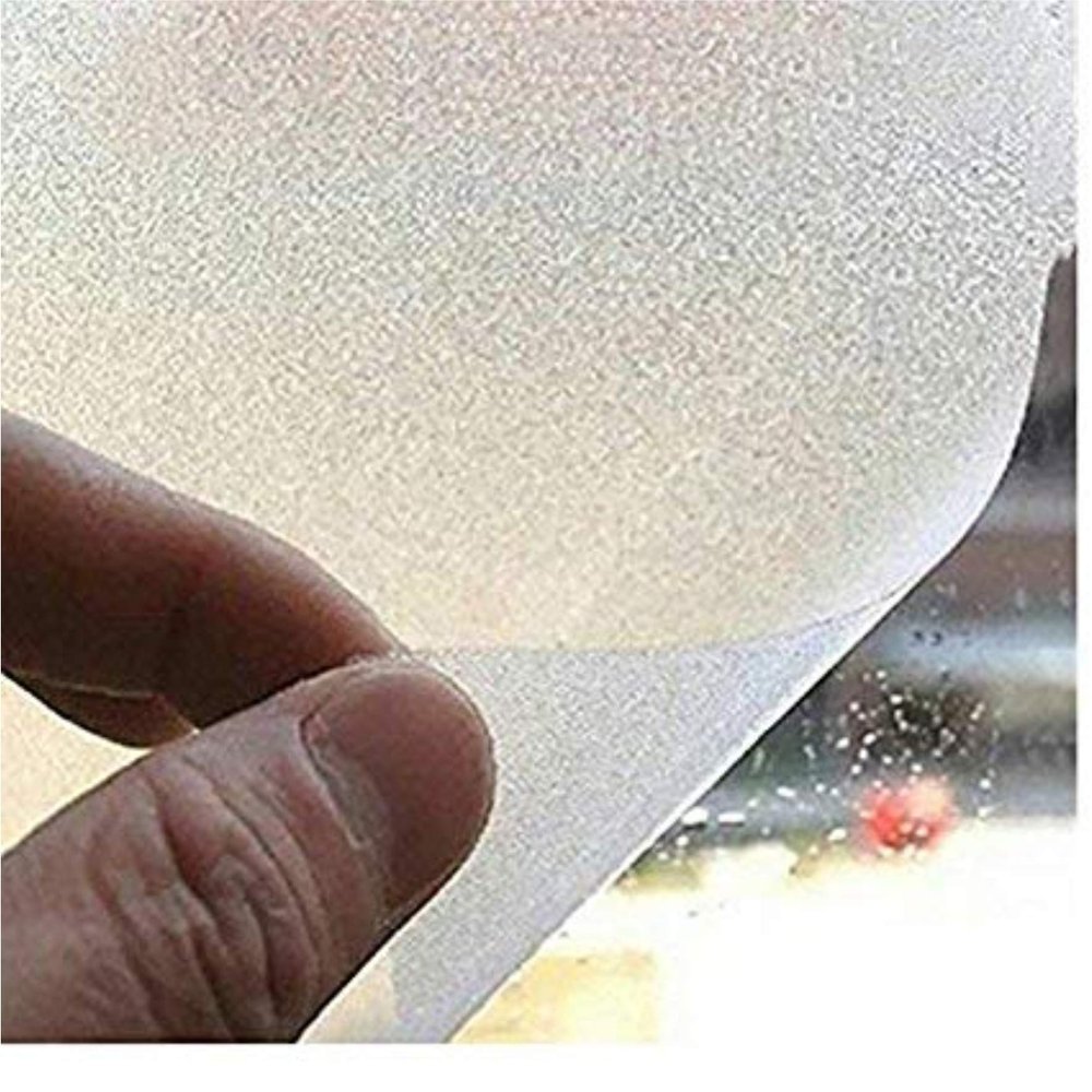 AGOG Bedroom Privacy Window PVC Sticker Frosted Glass Film Waterproof Vinyl Sheets Privacy Frosting Static Cling Window Film for Front Door, Bathroom, Sidelight (White)