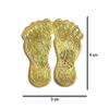Takshila Gems Goddess Lakshmi Asthadhatu Metal Charan Paduka Blessed and Energized Lakshmi Footprint view 2
