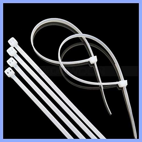 Self Locking Nylon Standard Cable Tie 100pcs White (100mm x 2.2mm)