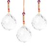 Clear Crystal Hanging Ball Sun Catcher for Positive Energy and Good Luck Prosperity Size 30MM Pack of 3 by REBUY view 1