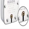 Smart Shophar Brass and Steel Hiage Atoot Padlock 65 MM Silver, Pack of 1 with Keys/Multipurpose Hardened Shackle Padlock for Door, Gate, Shutter and Home/Drill Resistant Body view 2