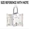 Smart Shophar Brass and Steel Hiage Atoot Padlock 65 MM Silver, Pack of 1 with Keys/Multipurpose Hardened Shackle Padlock for Door, Gate, Shutter and Home/Drill Resistant Body view 3