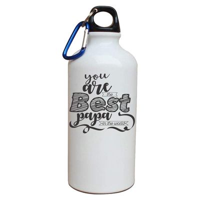 PAPER PLANE DESIGN Aluminium Bottle, 600ml, Set of 1