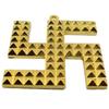 Brij Sugandha Golden Ashtadhatu Hanging Swastik Pyramid Vastu Yantra (8 x 7 cm) for Energy, Insomnia and Sleeplessness by The Kanha Store view 2