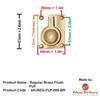 Adonai Hardware Regular Brass Flush Pull (Antique Copper) (Supplied as 2 Pieces per Pack) view 2