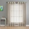 KOSOVO Polyester Striped Grommet Long Door Curtain, Long Door - 48-inch X 96-inch, Cream, Pack of 1 view 1