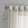 KOSOVO Polyester Striped Grommet Long Door Curtain, Long Door - 48-inch X 96-inch, Cream, Pack of 1 view 2