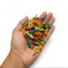 Wooden Parrot Beads (3.5 cm) Used for Art and Crafts, Dresses, Beading, Pendant Jewelry Making, DIY Crafts & School Project etc Pack of 50 - (Multicolour) view 3