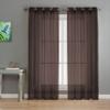 KOSOVO Polyester Striped Grommet Long Door Curtain, Long Door -48-inch X 96-inch, Brown, Pack of 1 view 2