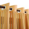 KOSOVO Polyester Striped Grommet Long Door Curtain, Long Door -48-inch X 96-inch, Gold, Pack of 1 view 1