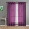 KOSOVO Polyester Striped Grommet Long Door Curtain, Long Door -48-inch X 96-inch, Violet, Pack of 1 view 2