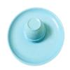 Coolkart Fiber Microwave Safe and Unbreakable Round Full Plates with Bowl - Pack of 3 Plates and 3 Bowl Set-6 Pieces (Aqua Blue) Dinner Plate (Pack of 6, Microwave Safe) view 2