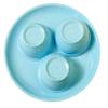 Coolkart Fiber Microwave Safe and Unbreakable Round Full Plates with Bowl - Pack of 3 Plates and 3 Bowl Set-6 Pieces (Aqua Blue) Dinner Plate (Pack of 6, Microwave Safe) view 3