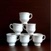 maya sales White Glossy and Premium White Bone China Ceramic Tea and Coffee Cup - 6 Pieces, Multicolour, 140 ml view 2
