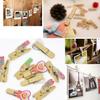 Improvhome 12 Crafts Natural Wooden Photo/Paper Clips -Pack of 12 view 4
