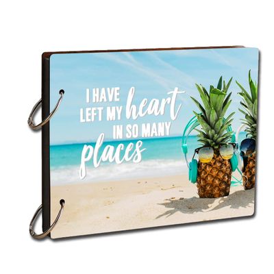 Paper Plane Design DIY Travel Scrapbook Photo Album Diary, Multicolor, 22 cm x 16 cm