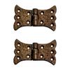 Adonai Hardware Aeneus Antique Iron Butterfly H Cabinet Hinge- Rust Living Finish (Supplied as Two Pieces per Pack) view 1