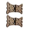 Adonai Hardware Aeneus Antique Iron Butterfly H Cabinet Hinge- Rust Living Finish (Supplied as Two Pieces per Pack) view 2