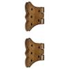 Adonai Hardware Aeneus Antique Iron Butterfly H Cabinet Hinge- Rust Living Finish (Supplied as Two Pieces per Pack) view 4