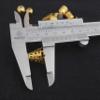 Jaz Design House's Combo of Most Popular Tassel Making Golden Caps in Golden Finish Pack of 4 Type 25 pcs. Each, Leather view 4
