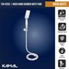 KAMAL Arch Handheld Rain Shower Head with Shower Tube & Wall Hook | High Pressure Water Flow | Chrome Finish | Silver Bathroom Shower Set view 2