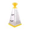 CLASSY TOUCH Stainless Steel, Plastic 4 in 1 Grater/Slicer, Yellow and Silver view 1