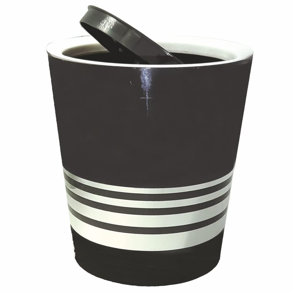 Wonder Plastic Bingo Dustbin with Swing Lid with Attractive Swing Design (Grey