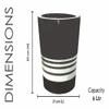 Wonder Plastic Bingo Dustbin with Swing Lid with Attractive Swing Design (Grey view 3