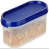 Amazon Brand - Solimo Modular Plastic Storage Containers With Lid (Transparent, Set Of 4, 525ml) view 2