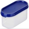 Amazon Brand - Solimo Modular Plastic Storage Containers With Lid (Transparent, Set Of 4, 525ml) view 4