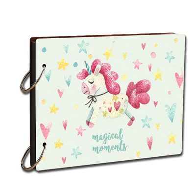 PAPER PLANE DESIGN DIY Kids Scrapbook Photo Album Diary (Multicolour) (9 x 6.5 Inch)