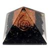 Mautik Sadiwala Stone Tourmaline Pyramid Orgone, Standard 12X4X7.5 Inch, Black view 2