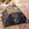 Mautik Sadiwala Stone Tourmaline Pyramid Orgone, Standard 12X4X7.5 Inch, Black view 3