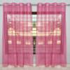 HOME UTSAV 2 Piece Sheer Strip Premium Tissue Net Polyester Curtains for Door 7 Feet, Pink view 3