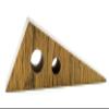 VAH New Block Wedge Design Small Non-Slip Wooden Door Stoppers - to Stop Or Jam The Doors view 1